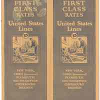 First Class Rates. United States Lines. Dec. 15, 1926. No. 24.