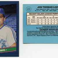          2, 1986: Jack Lazorko, P, Mariners, Donruss ' 86; 628
   