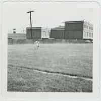 B+W photo of a Little League baseball game, Hoboken, no date, ca. 1955-1960.