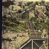 Postcard: Steps, Weehawken, NJ,