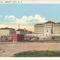 Postcard: Jersey City Hospital, Jersey City, NJ