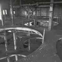 Digital image of B+W photo of former Maxwell House Coffee plant interior, Soluble Building, 5th floor, Hoboken, 2003.