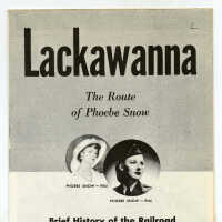          Brochure/chart: Lackawanna. The Route of Phoebe Snow. Brief History of the Railroad with Photographs and Description of its Motive Power. (N.Y.?; n.d., ca. 1944-1945.) picture number 8
   