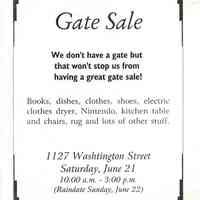          Gate Sale 032
   