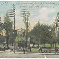 Postcard: Hudson Square Park, Hoboken, N.J. Postmarked Aug. 13, 1907.