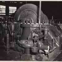 B+W photos, 7, documenting work on #11 turbo blower, Bethlehem Steel Shipyard, Hoboken, Nov. 15, 1962.