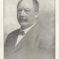 Printed B+W photograph of Adolph Lankering, former Mayor of Hoboken, Hoboken, ca. 1908.