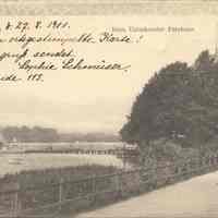 Color Postcard sent to Prof. M. Loewy, Hoboken, NJ, 1900