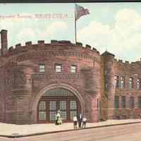 Postcard: Armory, Jersey City, NJ