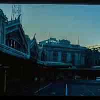 Color slide of eye-level view of the Lackawanna Terminal façade