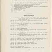          pg 12 Table of Contents; List of Plates
   