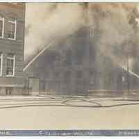 Postcard: [Fire] Sept. 10 - 1908. City Straw Works, Hoboken, N.J. Circa 1908; unposted.