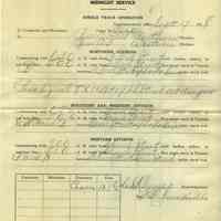          4: Midnight Service, Single Track Operation, Sept. 9, 1918; carbon copy
   