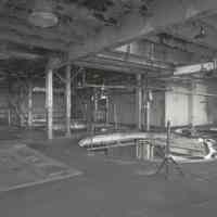 Digital image of B+W photo of former Maxwell House Coffee plant interior, Soluble Building, 6th floor, Hoboken, 2003.