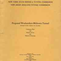 Report: Proposal for Weehawken-Midtown [Lincoln] Tunnel; Preliminary Plans, etc.; March 6, 1930.