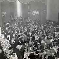 B+W photo of of a dinner with John J. Grogan attending, probably Hoboken, no date, circa 1950