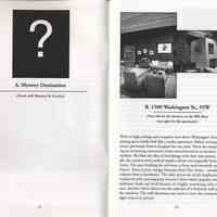          pp 2-3: A Mystery Destination; 1500 Washington St.
   