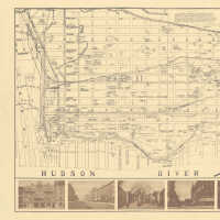          General & Historical 1906 Map of the City of Hoboken with 1989 annotations. 1998 reprint. picture number 14
   