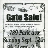          Signs, 7, for gate, yard, sidewalk or moving sales, various places in Hoboken, various dates in 1999. picture number 8
   