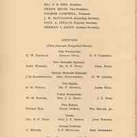          pg 18: Officers holding until October 1885; Directors - churches
   