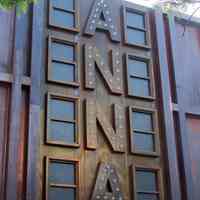          22: a wider view of tower section in image 21 seen on ground
   