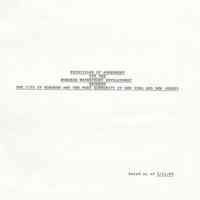 Principles of Agreement for Hoboken Waterfront Development Between City of Hoboken & Port Authority, May 11, 1989