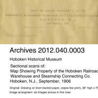         Map Showing Property of the Hoboken R.R. Warehouse & Steamship Connecting Co. Hoboken, N.J., Sept., 1906 picture number 32
   