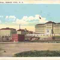 Postcard: Jersey City Hospital, Jersey City, NJ
