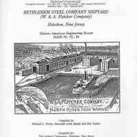 Historic American Engineering Record HAER No. NJ-95; BETHLEHEM STEEL COMPANY SHIPYARD (W. & A. Fletcher Company); Hoboken, New Jersey