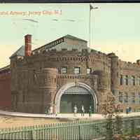 Postcard: Armory, Jersey City, NJ