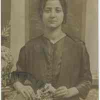 Color copy photo of photo of a woman who is related to the Gerrino family of Hoboken, no date, ca. 1900.