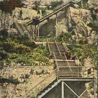 Postcard: Steps, Weehawken, NJ,