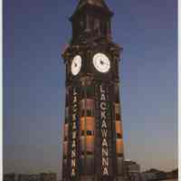 Postcard: Lighting the Lackawanna Clock Tower. No. 7. Imprinted with lighting ceremony invitation, May 2008.