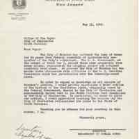 Digital images of letters: correspondence between George J. Fitzpatrick of Hoboken and City of Charleston, South Carolina re piers & terminals, 1949,