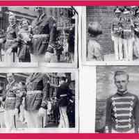 B+W digital print of four photos related to Hudson County Boys Club band, Hoboken, no date, 1938. , Hoboken, no date, ca. 1945-1949.