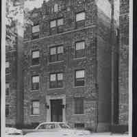 B&W photo of apartment building at 5 Laidlaw Avenue, Jersey City.