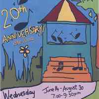 Poster: Music in Church Square Park. 20th Anniversary, 1986-2006.