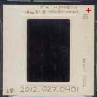          Color slide of eye-level view of cornices, brackets and bay windows on 1226 Washington and the adjecent building on the SW corner of Washington and 13th picture number 2
   