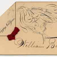          card 2: printed Happy New Year, Sincerely Yours; signed William Borries
   