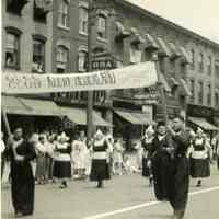          photo 1, detail upper left: banner for glee club
   