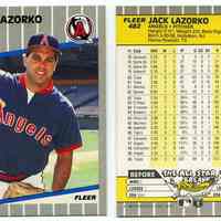          8, 1989: Lazorko, P, Angels, Fleer 482
   