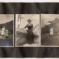          047 Leaf 26 - 3 Photos Mrs. Raffetto Sr On Ship + Et Al 1911
   