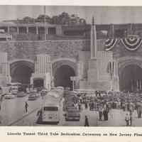          pg 40 photo Lincoln Tunnel Third Tube Dedication Ceremony on NJ Plaza
   