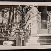 Photo of the front porch and door of 64 10th Street Hoboken.