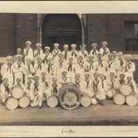 Digital image of photo of the Hoboken Playgrounds Field Band, Hoboken, no date, circa 1937-1938.