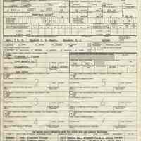 Hoboken Girls Scouts Troop Registration form and roster for Cadette Troop No. 419, January, 1974.