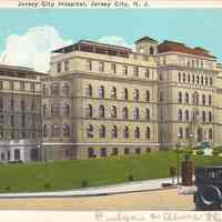 Postcard: Jersey City Hospital, Jersey City, NJ