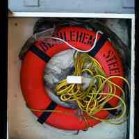 Color slide of a Bethlehem Steel lifebuoy.