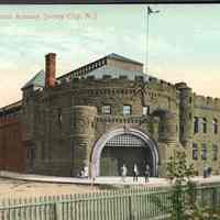 Postcard: Armory, Jersey City, NJ