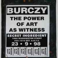 Collage artwork: Burczy, The Power of Art as Witness. Created by artist Robert Burczy, Hoboken, 2006.